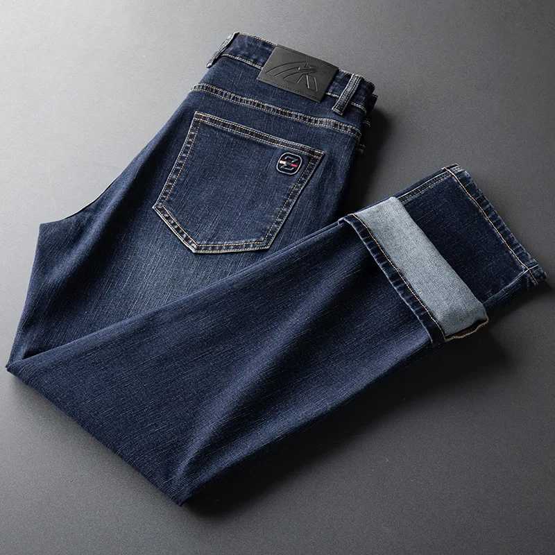 Autumn Straight Denim Mens Jeans Stretch Black Blue Casual Mens Trousers Classic Jeans for Male Size 38 40 J251030