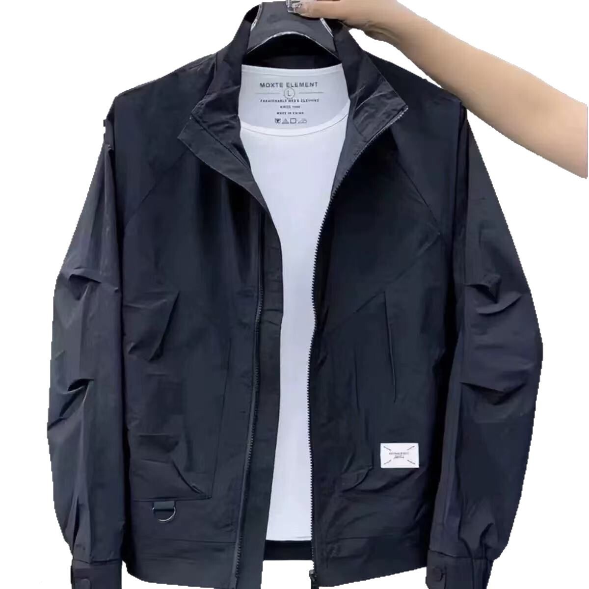 Designer Coat Men's Workwear Jacket Spring Summer Casual Sports Fashion Trend Versatile Breathable Stand Collar Regular Jacket Coat Top