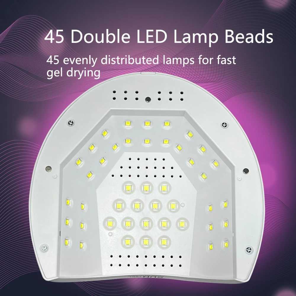 YIKOOLIN SUN2C UV Nail Lamp 48W LED Nail Light Compatible with All Gel Types with 4 Timer Settings Quick Drying Nail Dryer L251030