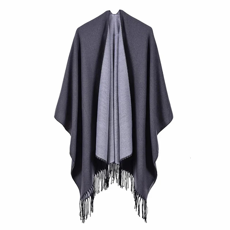 Winter Fashion Poncho Women Capes Scarf Cashmere Ladies Scarves Warm Shawls Wraps Woman Ponchos Bufanda Mujer Foulard 251029