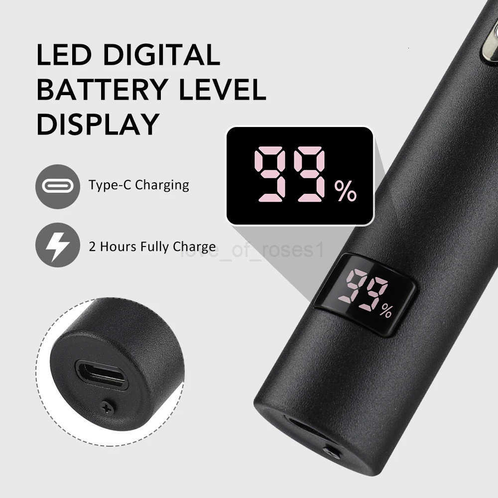 3 in 1 Electric Nose Ear Hair Trimmer for Men LED Display Eyebrow Beard Hair Clipper Shaver USB Rechargeable Easy Cleansing Z251030