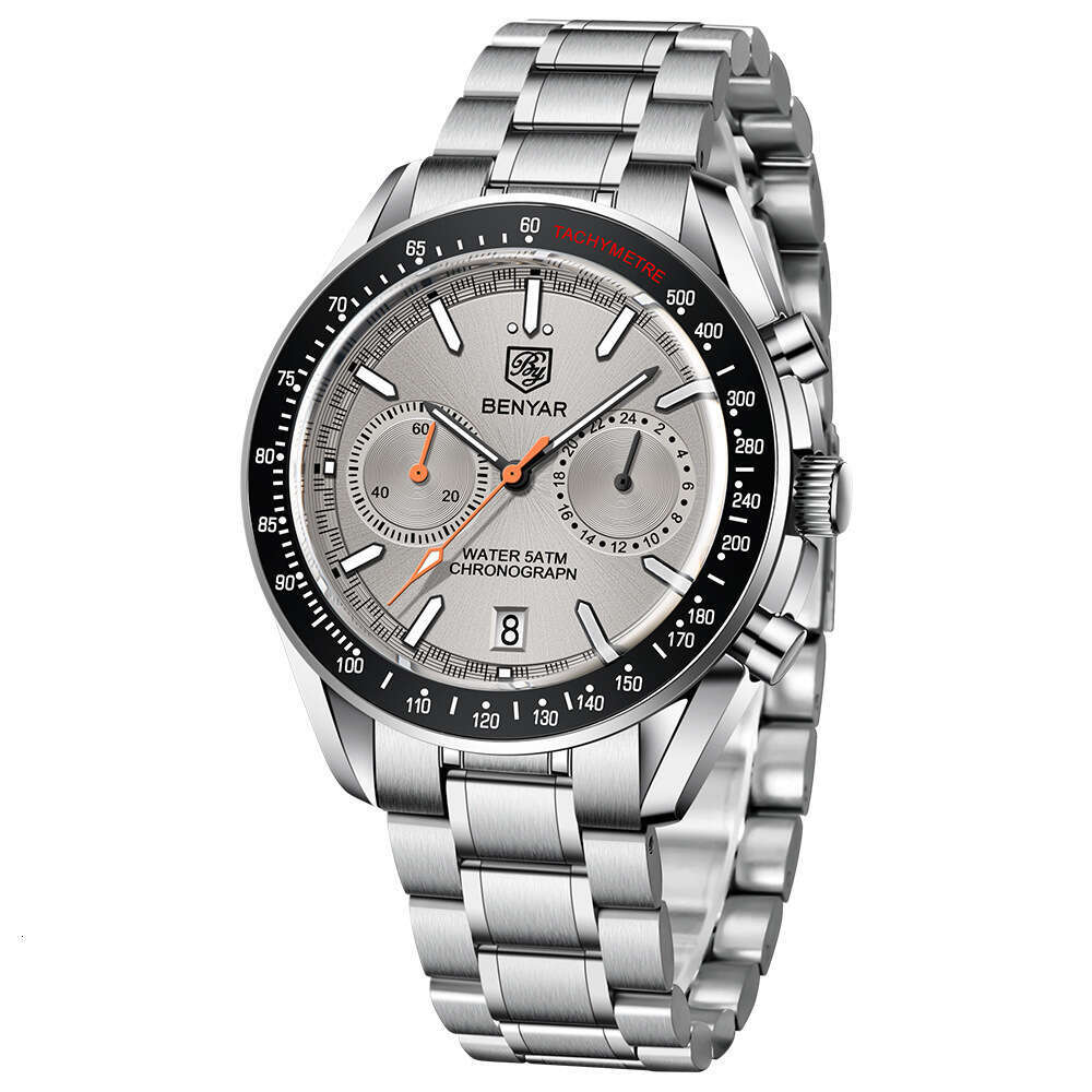 benyar by5194 new fashion sports multifunction chronograph waterproof luminous quartz watch for men