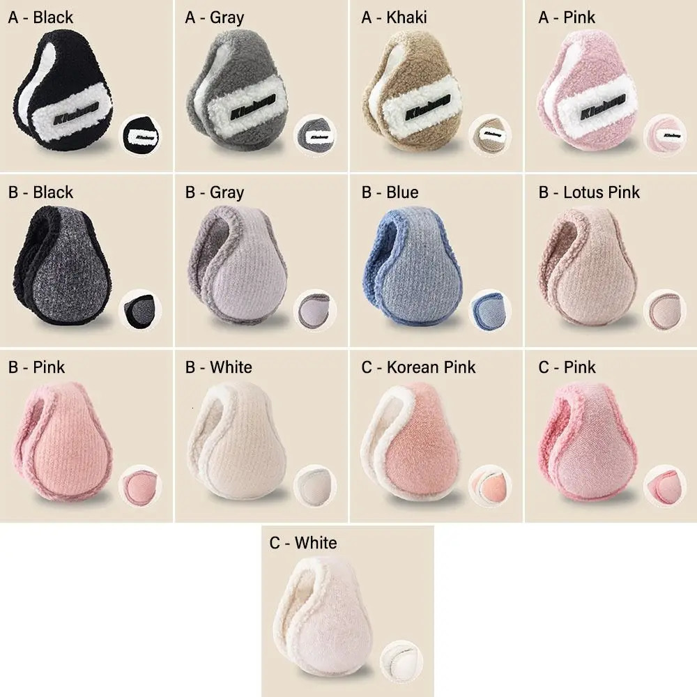 Fashion Warm Fleece Earmuffs Soft Furry Foldable Outdoor Ear Warmer Adjustable Wrap Winter Ear Muffs for Women Men 251024