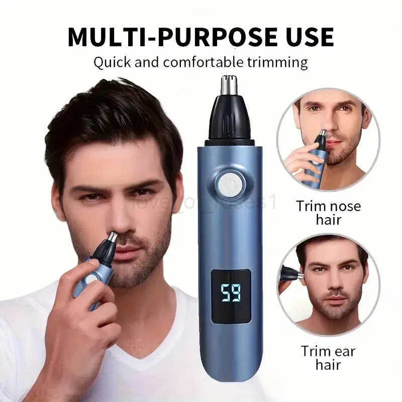 New Electric Nose Hair Trimmer Rechargeable With Digital Display Full Body Wash 3in1 Eyebrow And Nose Hair Trimmer Waterproof Z251030