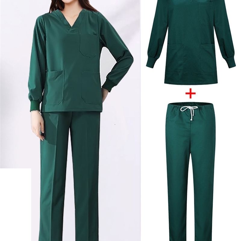 100 Cotton Nurse Uniform Women Scrubs Uniforms Surgery Nursing Accessories Clinical Surgery Suit Workwear 251029