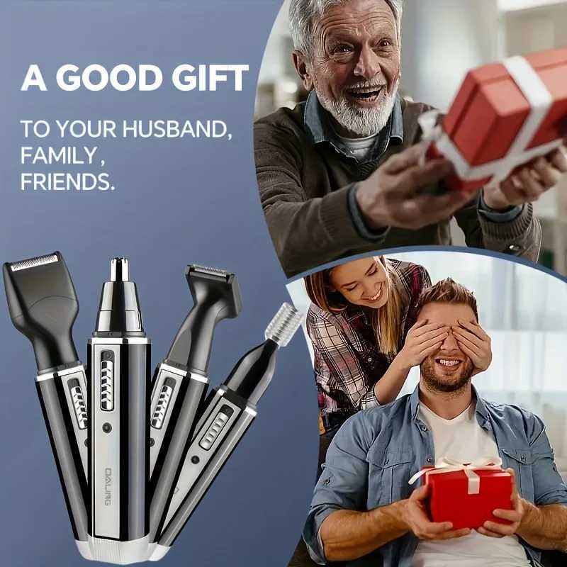 4 in 1 All Purpose Beauty Set Painless Trimming of Nose Hair Beard Eyebrow Trimming and Shaver in One to Create a Delicate Face M251030