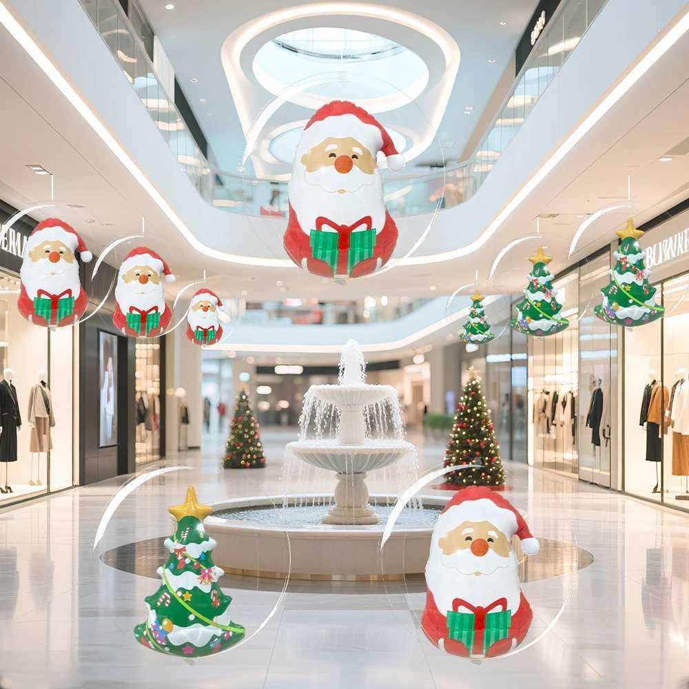 1pc Inflatable Transparent Snowman Christmas Ball PVC Party Decoration Ball Suitable For Christmas and New Year Party Supplies C251030
