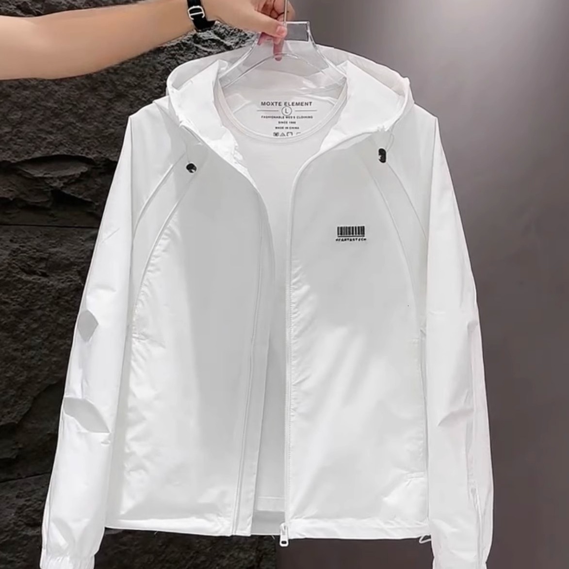 Jacket Designer Coat Coat Spring Autumn New Hooded Trendy Casual Jacket Light Luxury Versatile Plus Size Men's Outerwear