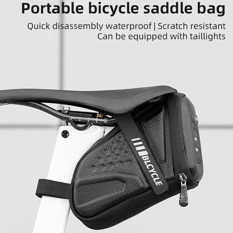 Bicycle Tail Bag Hard Shell EVA ThreeDimensional Riding Bag Mountain Road Bike Waterproof Saddle Bag Bicycle Riding Equipment H251029