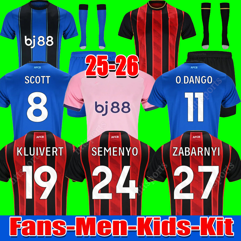 AFCB Bournemouth 26 EVANILSON Soccer Jerseys KLUIVERT 2025 2026 football shirt CHRISTIE O.DANGO ADAMS BROOKS SCOTT SENESI J.ARAUJO maillots de futol