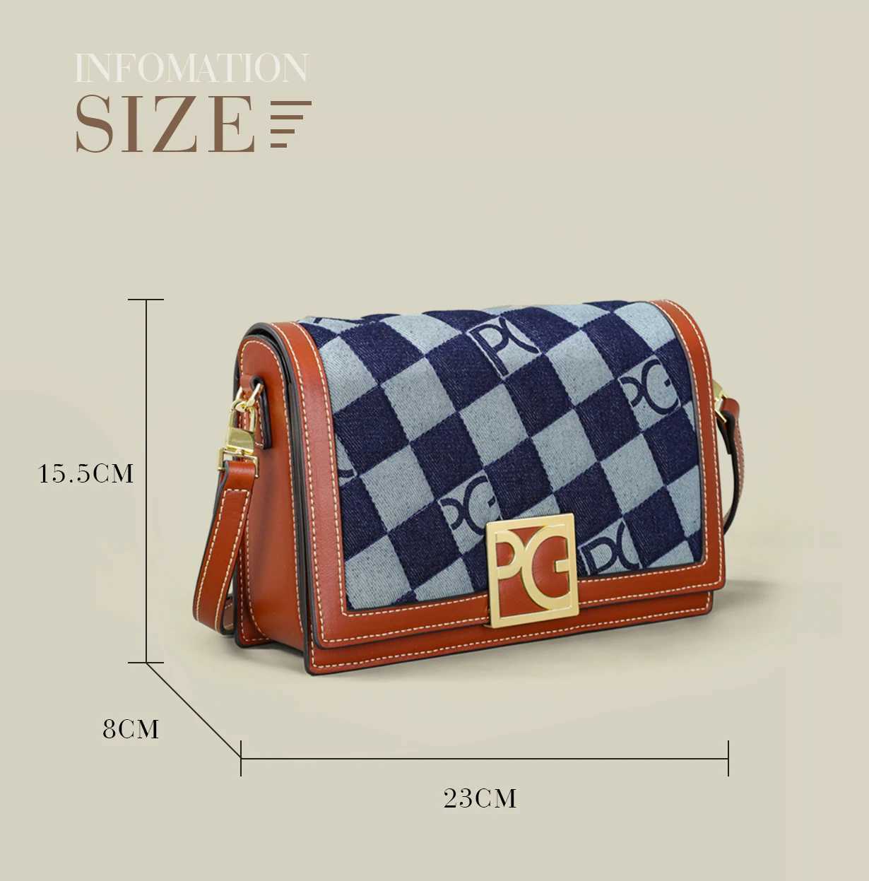 Designer bag PG Exquisite Luxury Brand Fi Design Handbag Classic Solid Design Shoder Bag Dark Letter Embossed Ladies Party Bag Y251029