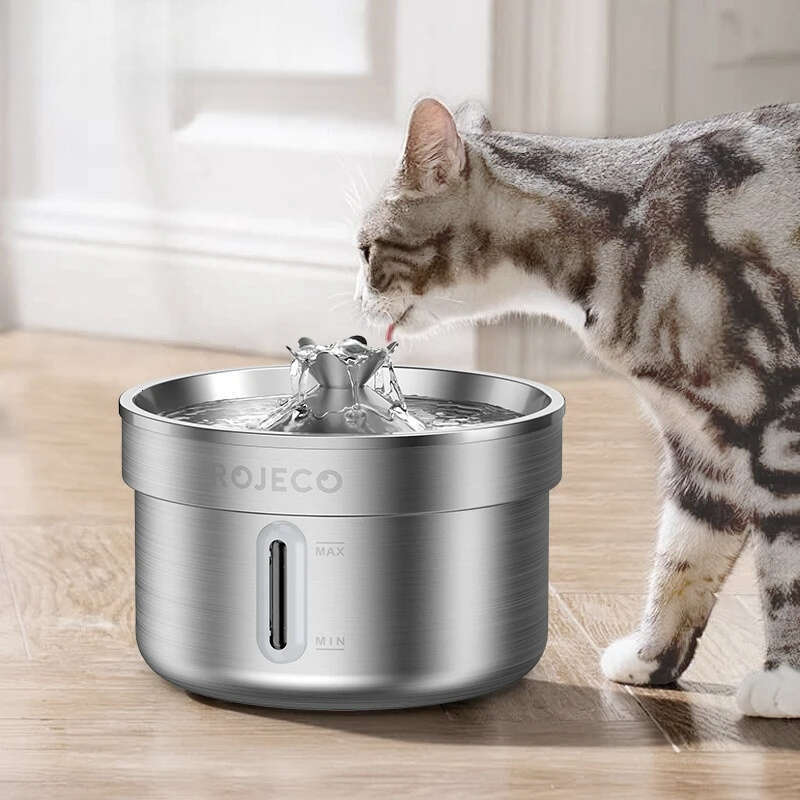 designer brand Stainless Steel Automatic Fountain Smart Pet Water Dispenser for Dog Cat Drinking Supply