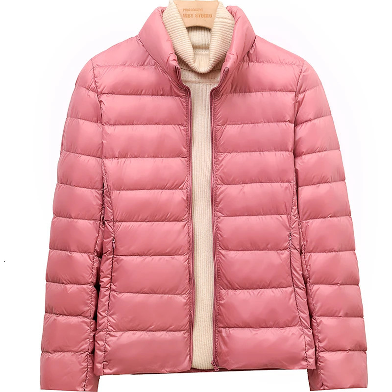 Women Winter Jackets Ultra Light White Duck Down Coat Female Puffer Parkas Portable Windproof Down Coat Packable Outerwear 251023