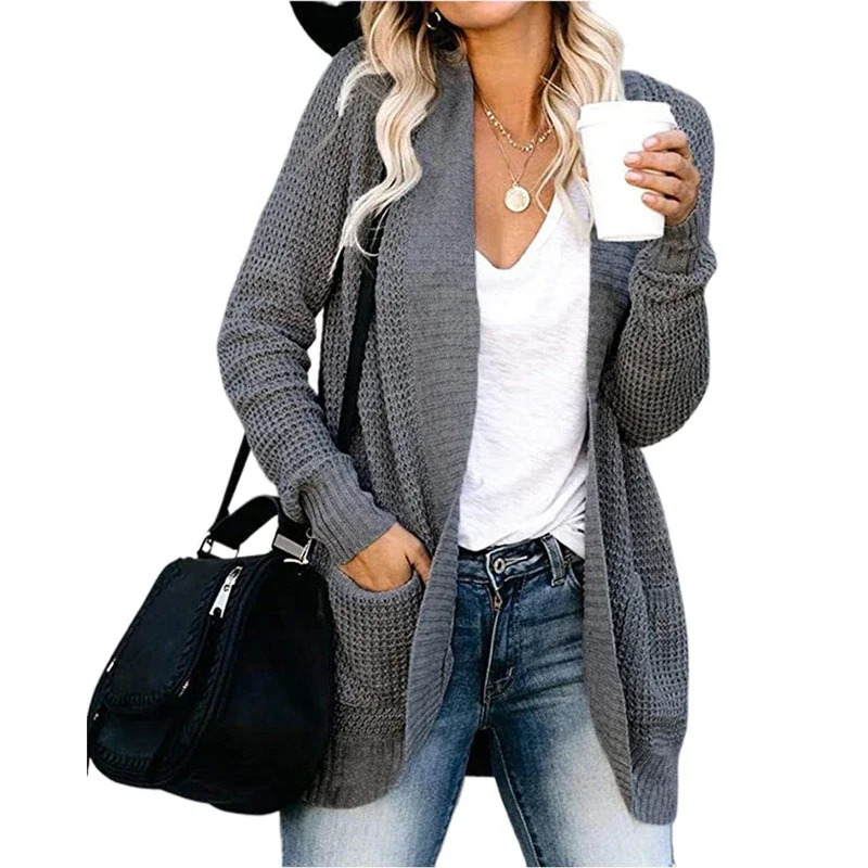 Fashion Women Cardigan Autumn Harajuku Knitted Sweater Basic Jacket Ropa Mujer Outerwear Thin Coat Streetwear Woman Clothing 251029