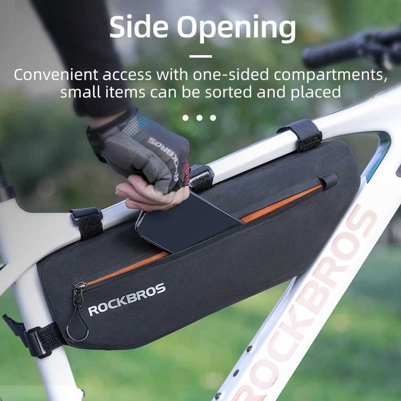 ROCKBROS Cycling Bicycle Bags Top Tube Front Frame Bag Waterproof MTB Road Triangle Pannier Dirtresistant Bike Accessories Bags H251029
