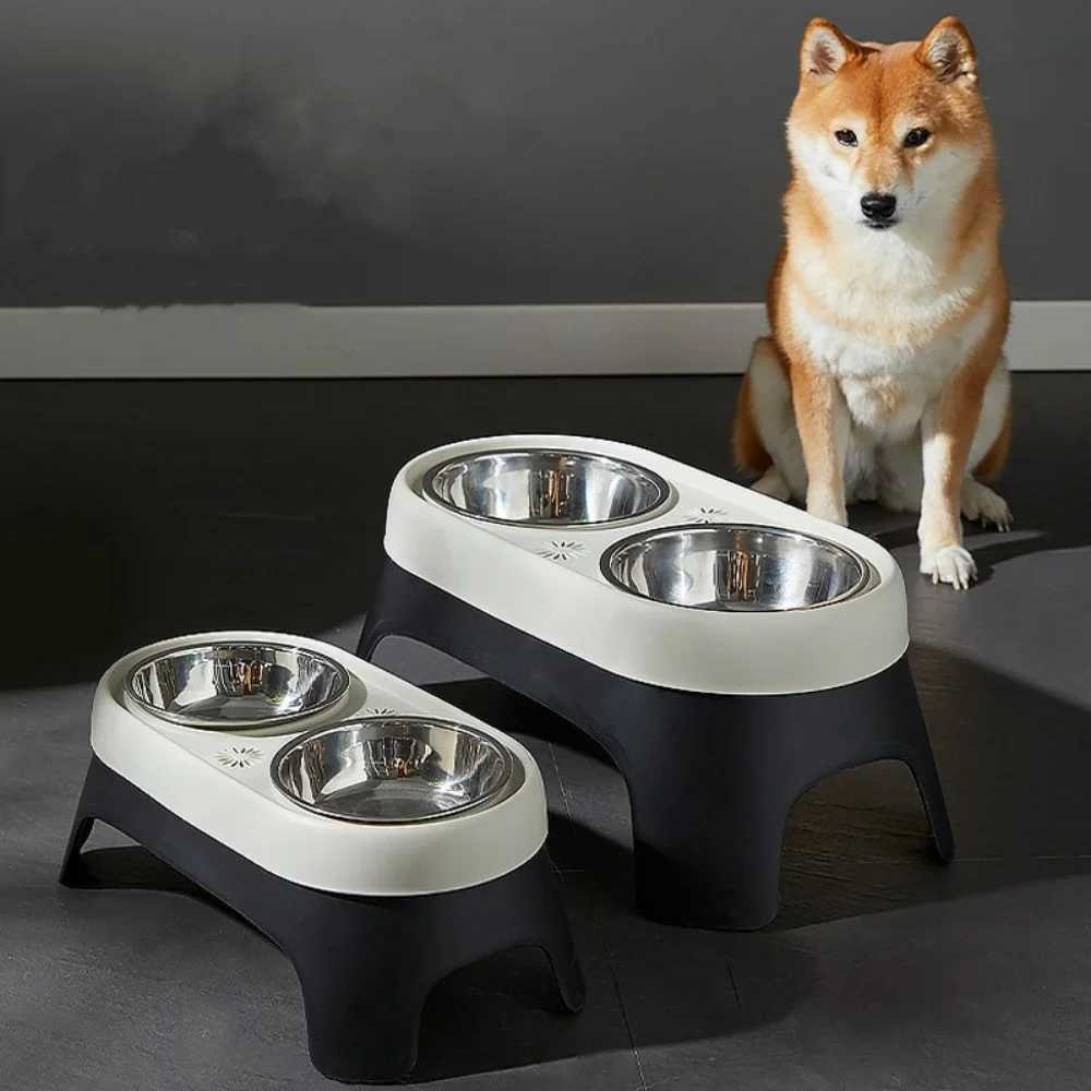 Elevated Food Bowl Pet Bowl Cat and Dog Supplies Leak Proof Pet Food Bowl and Feeder for Small Dogs Cats Pet Feeder Accessories J251113
