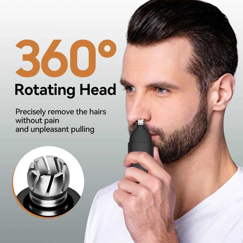 MenS Trimmer for Ear And Nose Hair Features a Travel Lock Stylish Design New Blade Effortless Nose Hair Removal M251030