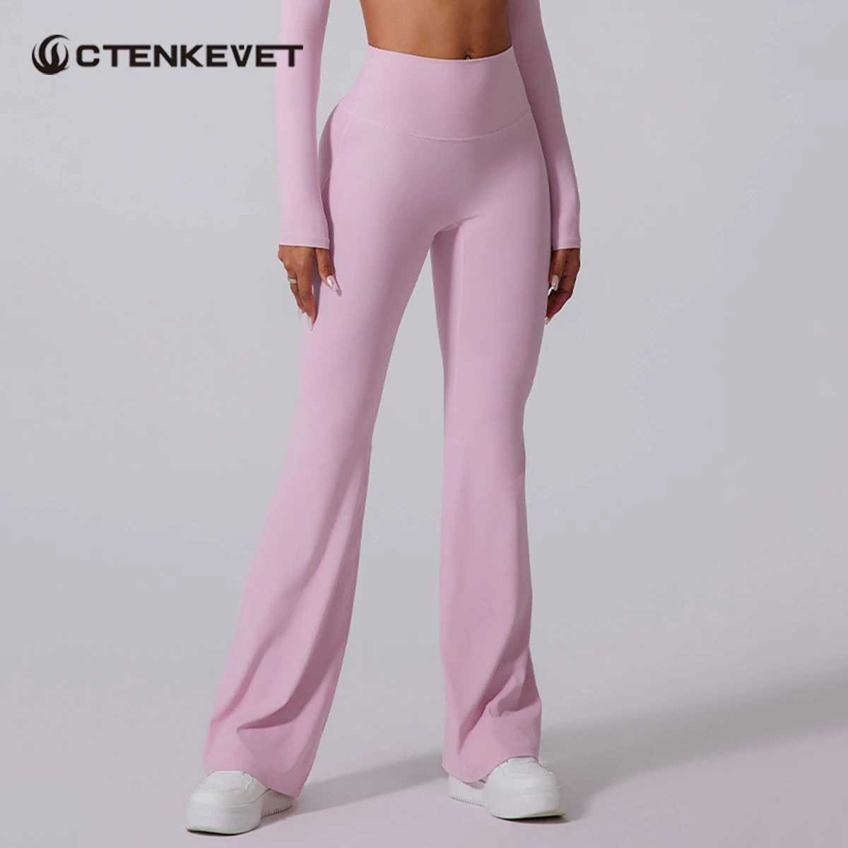 High Waisted Hip Lifting Yoga Pants Women FallWinter Collection Gym Sports Flared Tight Training Pants for Female Latin Dance J251030