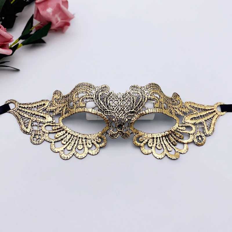 Fashion Princess Masquerade Lace Half Face Mask Jewelry Adult Eye Mask Female Party Prom Props PerformanceW251029