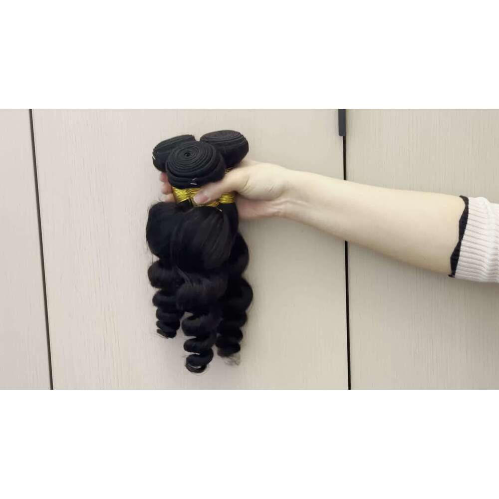 3 Bundles Peruvian Virgin Human Hair Extensions - Loose Wave 4X4 Closure, Natural Look & Durable For Women Of All Ethnicities