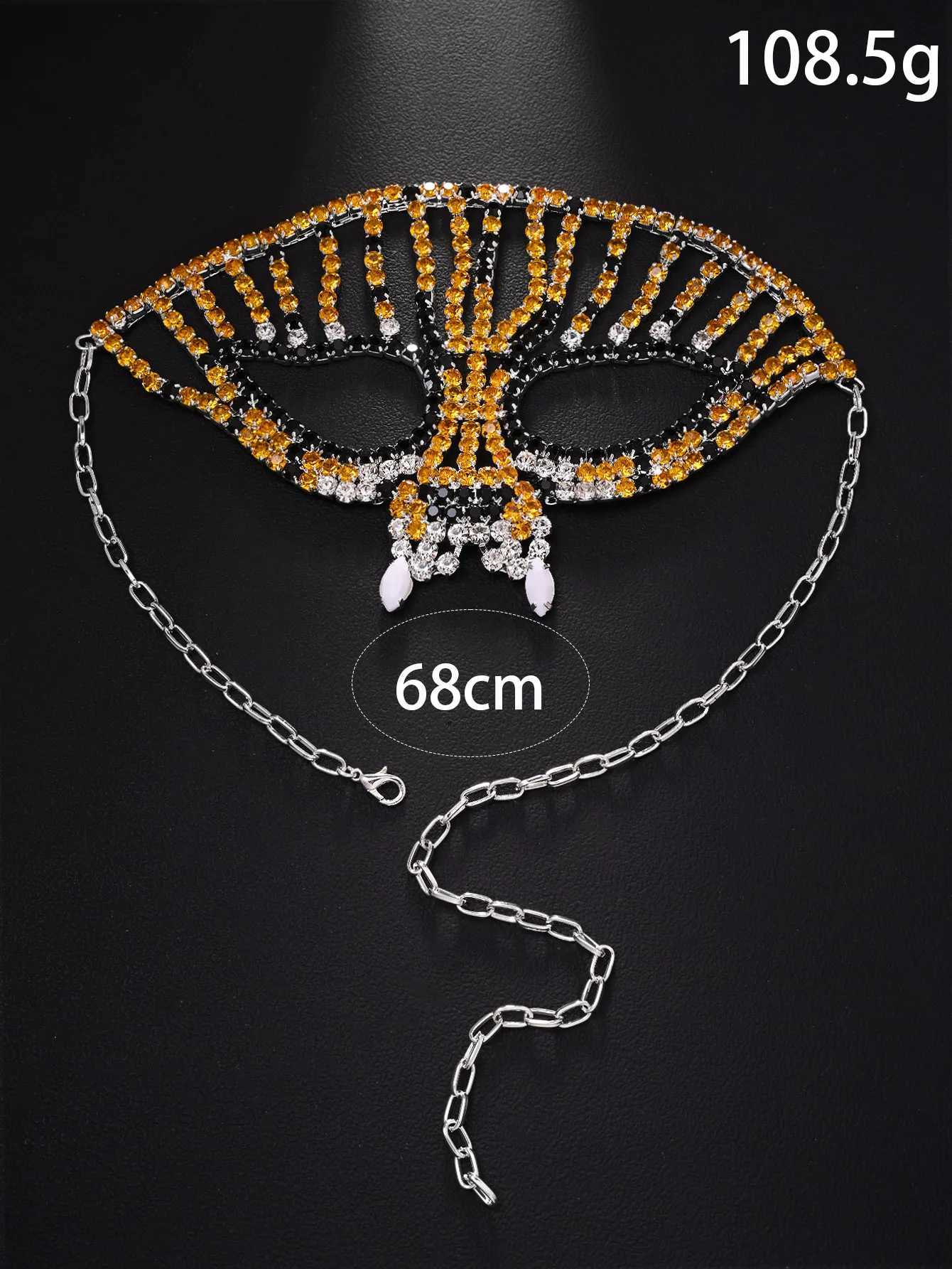 StoneFans Halloween Popular Beast Diamond Mask Exaggerated Personality Colorful Diamond Mask Accessories GiftW251029