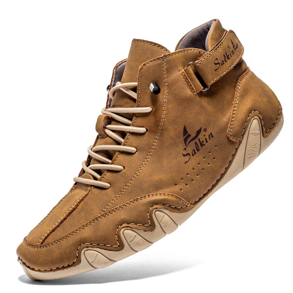 Octopus High-top Martin Autumn Winter Warm Men's Casual Ankle Boots American Sailboat Shoes