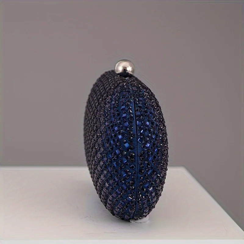 Elegant and Fashionable Diamond Oval Evening Bag Clutch Bag 251030