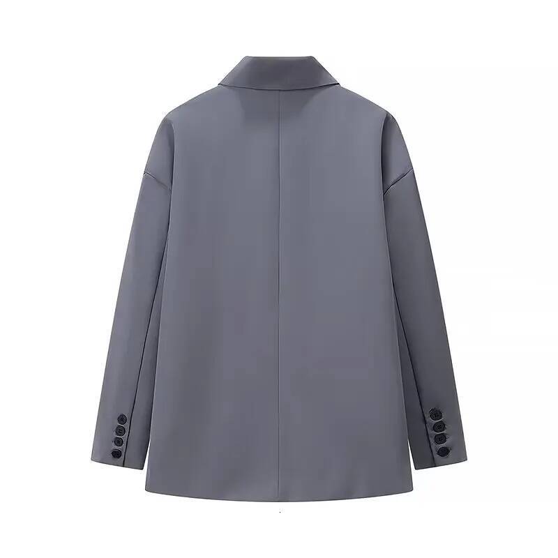 winter jacket women Autumn plus size women's casual jacket fashionable and versatile single button side slit suit top