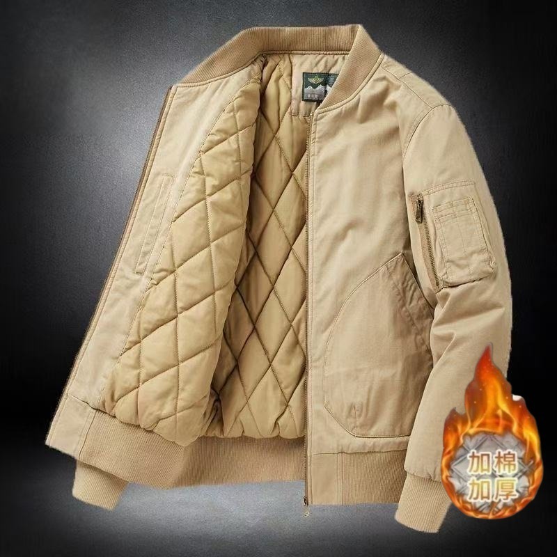 Designer Coat Spring And Autumn New Style Flight Jacket Versatile Trendy Brand Youth Solid Color Simple Top Workwear Jacket Cool Jacket