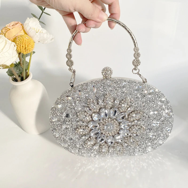 Bling Wedding Clutch Bag Party Purse and Handbag Womens Evening Bag Chain Shoulder Bag 251023