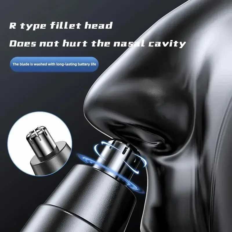 Black Electric Nose Hair Trimmer Ear and Nose Hair Trimmer Professional Painless Nose Hair Trimmer for Men And Women M251030