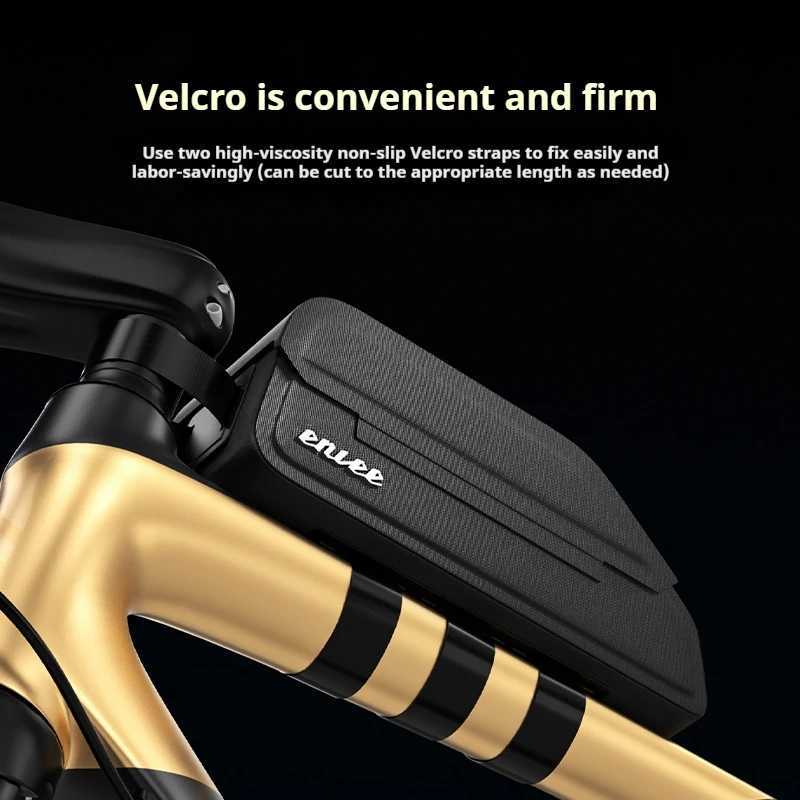 Bicycle Bag with Magnetic cover Road Bike Top Tube Bag Waterproof cycling Front Tube flap Pouch Mountain Road bike accessorie H251029