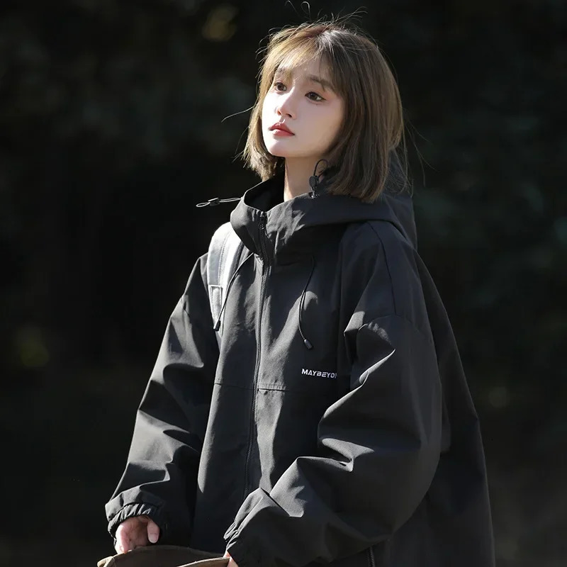 Autumn Women Japanese Baseball Windbreaker Jackets Long Sleeve Single Outerwear Coat High Street Harajuku Fashion Bomber Jacket 251029