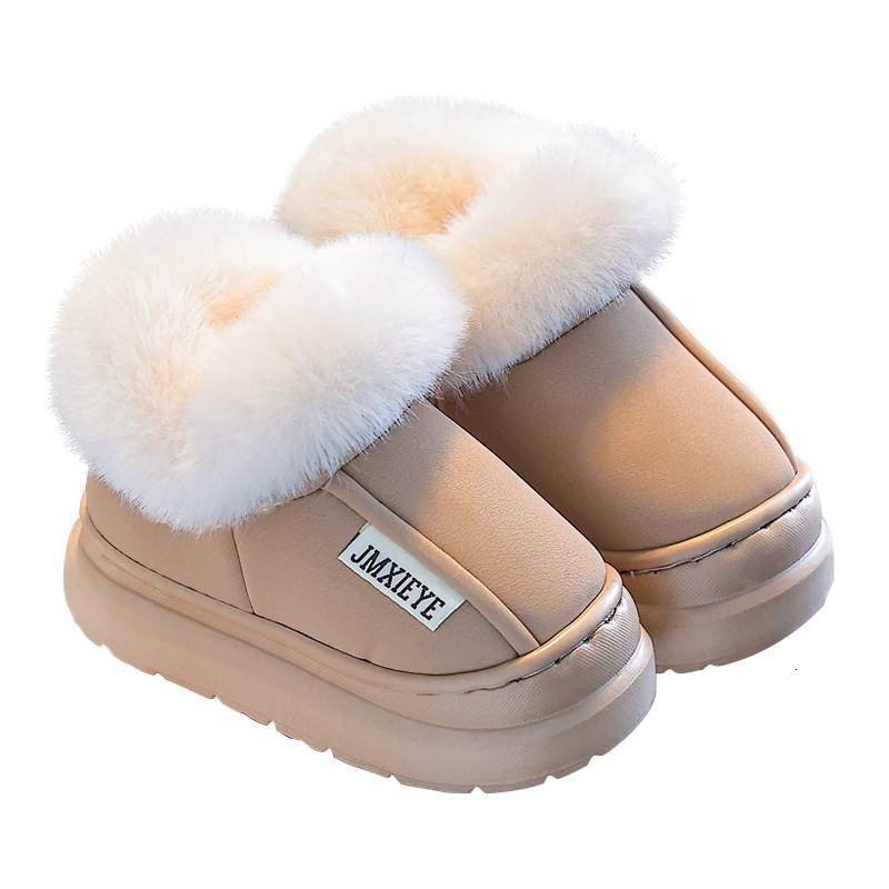 New Children's Cotton Shoes for Winter Boys and Girls Indoor and Outdoor Wearing Closed Heel Cotton Shoes with Wool Lining for Warmth and Fluffy 