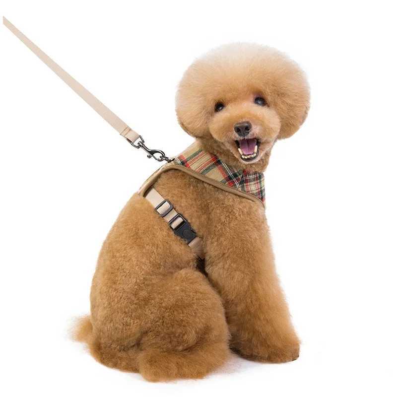 Durable Lattice Pet Harness Leash Set for Dogs 120cm Walking Exercise Vest Strap Traction Anti Lost Small Medium Dog Accessories J251129