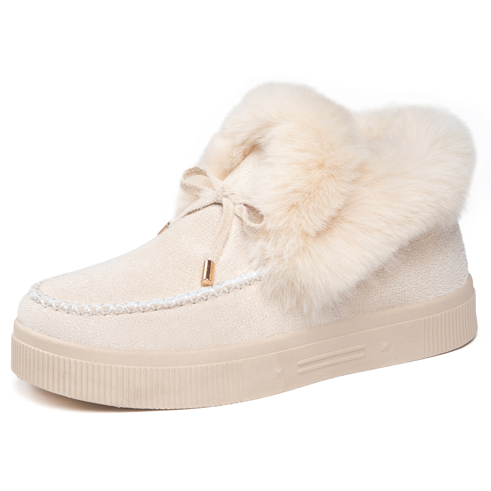 Shoes, women's cotton shoes winter fashion new fashion versatile fleece thickened women's snow boots non-slip cotton boots2025