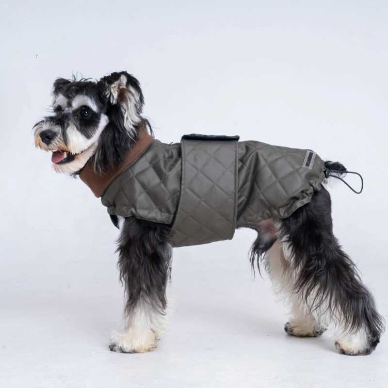 Dog Warm CottonPadded Coat Cloak Dog Thick High Neck Pet Clothing for Puppy Medium Dogs et Autumn Winter Clothing C251030