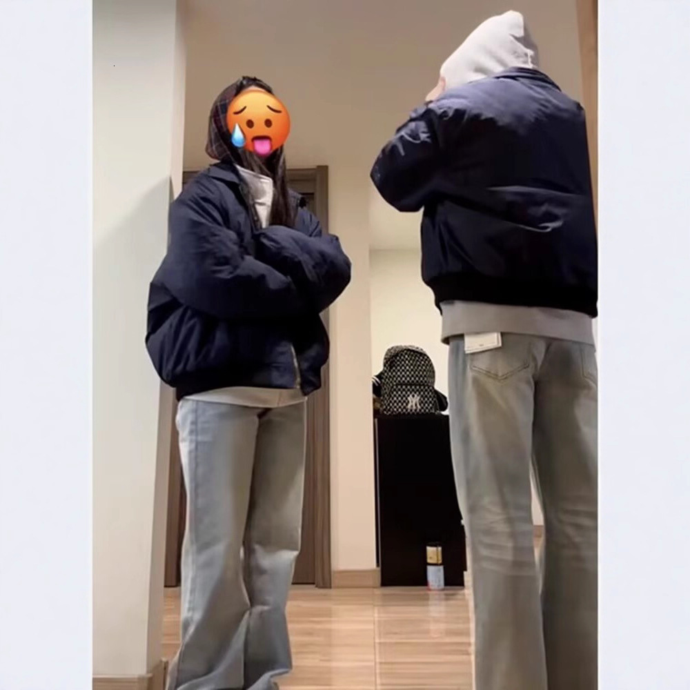 Navy Blue Flight Jacket For Men And Women Spring And Autumn American Style Trendy Brand Designer Jacket Couple Jacket Workwear Turn-down Collar Baseba