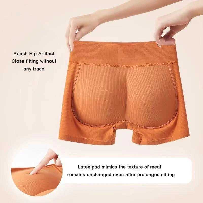 Peach Butt Natural Latex Hip Lifting Pants Fake Butt Underwear Natural Soft Beautiful Hip Cushion Rich Buttocks L251030