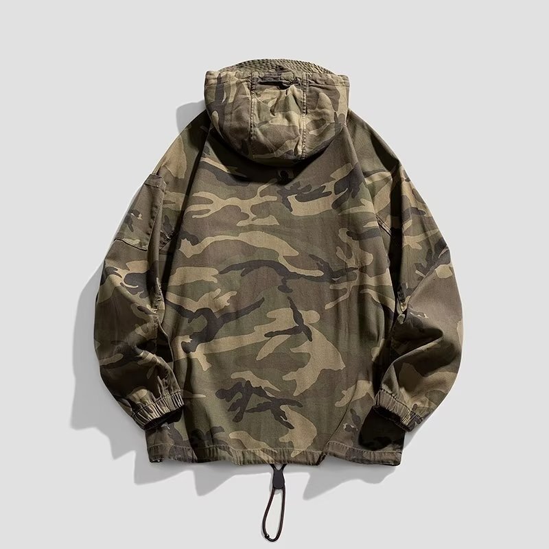 Designer Jacket Streetwear Style Jacket Men Spring Autumn Hooded Camouflage Jacket Jacket Men Couple Trench Coat Autumn Winter New Men's Workwear