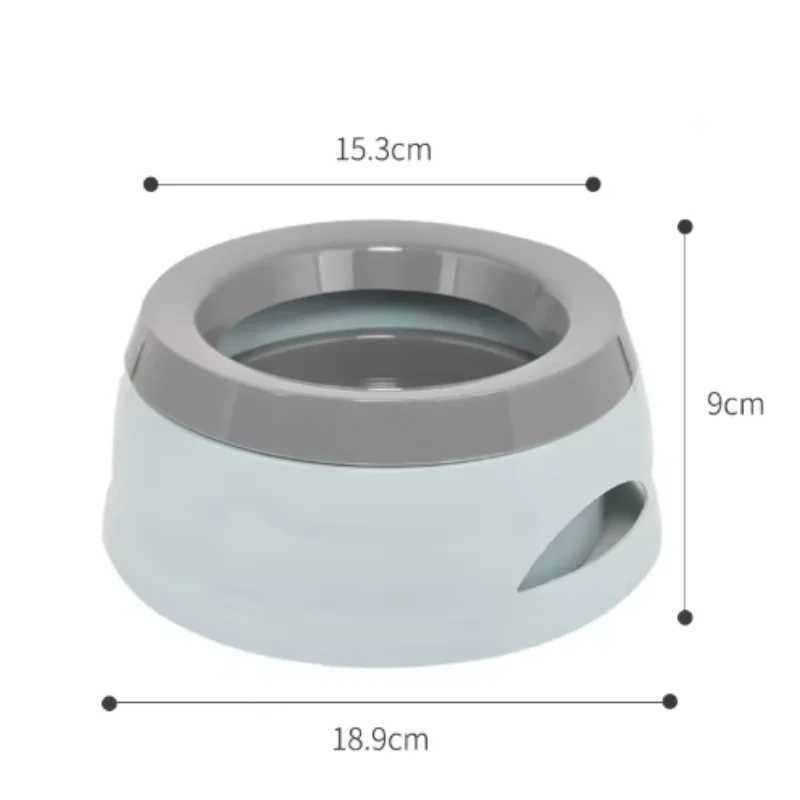 Portable Plastic Pet Dog Bowls Floating Design No Spill Cat Bowl Water Feeder Dry Mouth Dog Accessories J251113