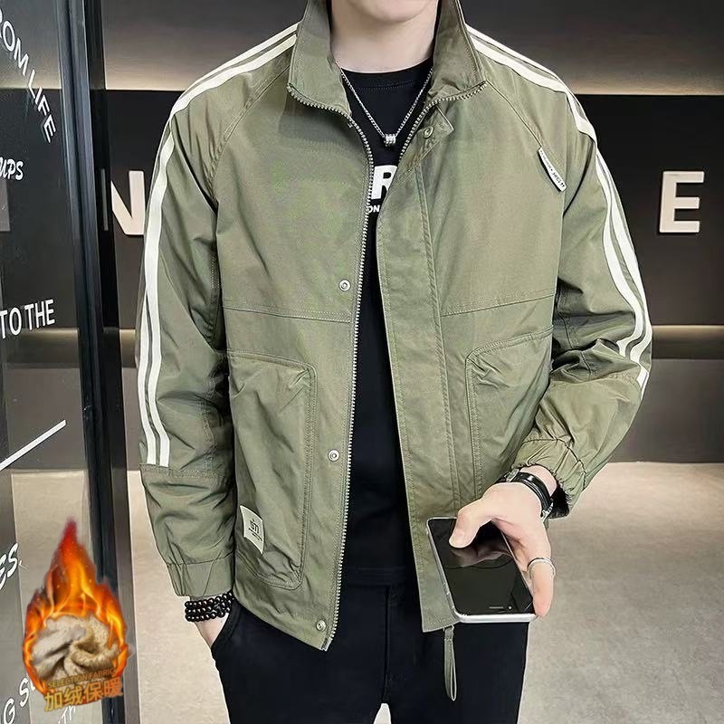 2025 Spring Designer Coat And Autumn Men's Jacket Trendy Versatile Men's Fashion New Striped Top Fashionable Jacket For Men