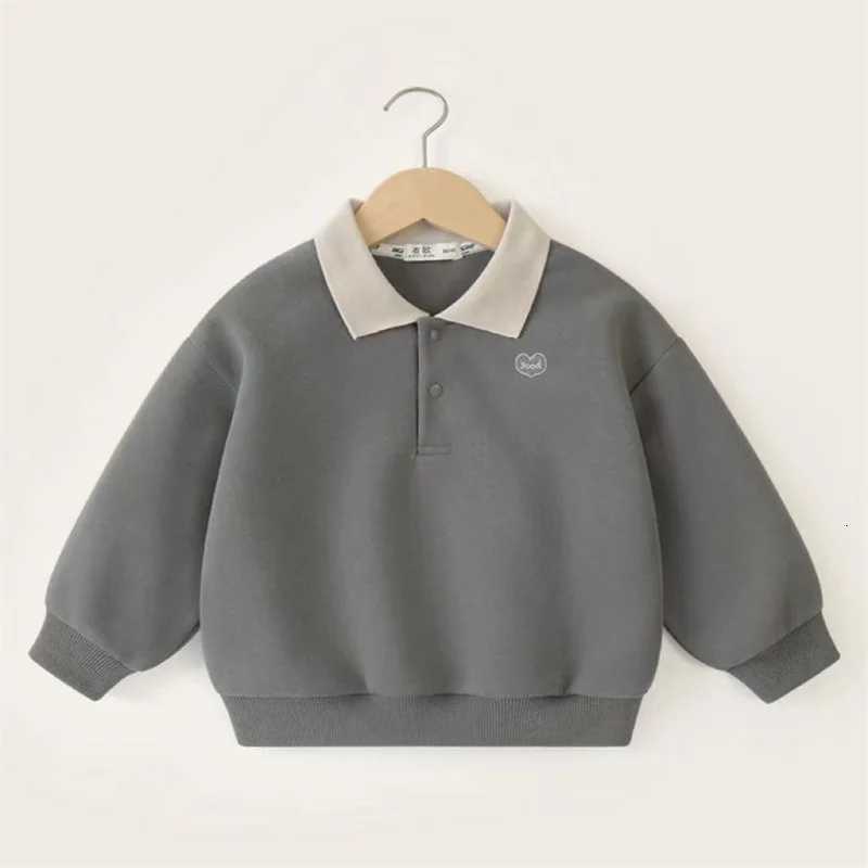 Boys Sweater Kids Polo Collar Pullover Spring Autumn New Childrens Teens LongSleeved Letter Coat Baby Casual Jumper 28 YearsT251030