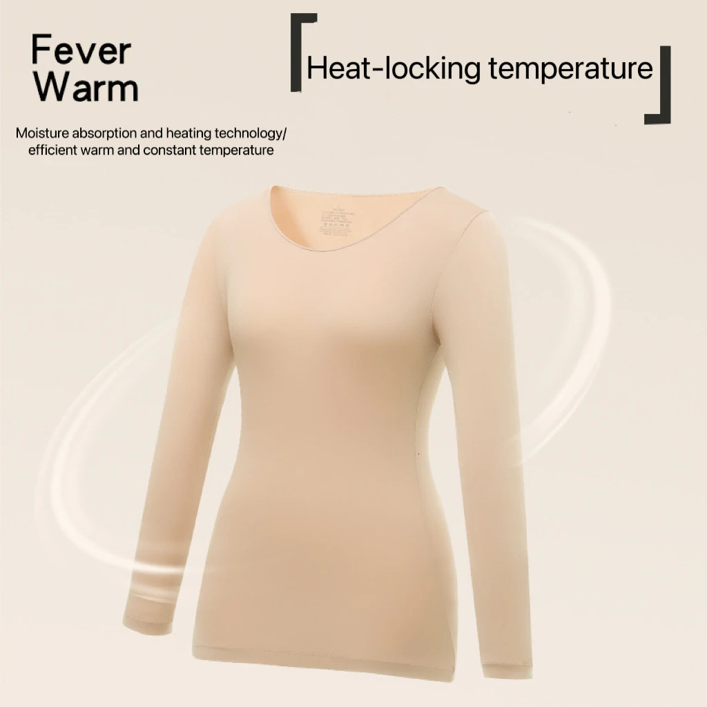 Women Thermal Underwear Autumn Winter Ladies Elastic Tights Bottoming Shirt Longsleeved Tshirt Female Basic Pullover Warmer Top 251030