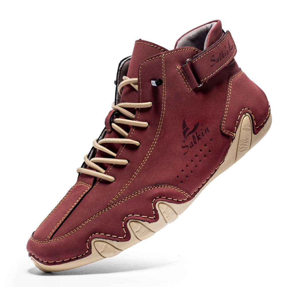 Octopus High-top Martin Autumn Winter Warm Men's Casual Ankle Boots American Sailboat Shoes