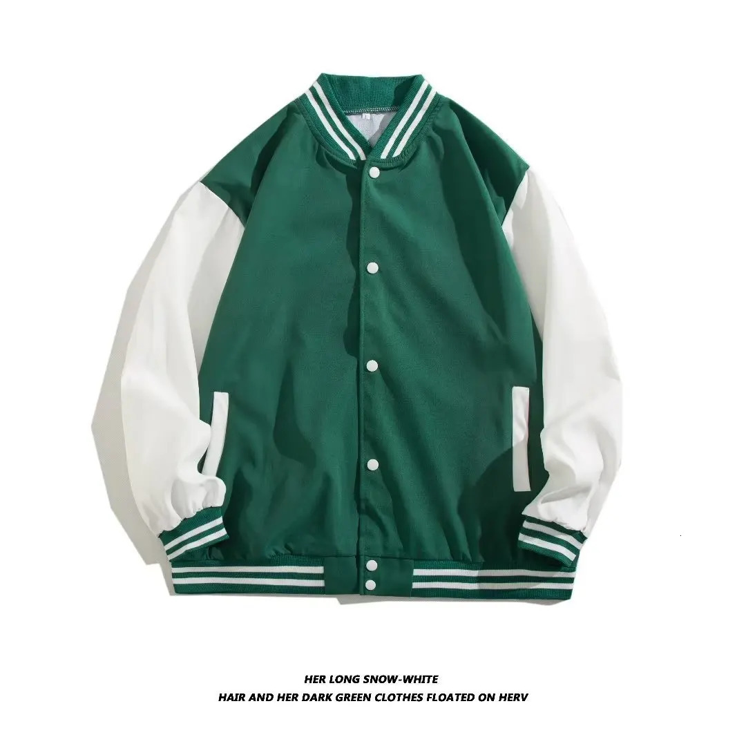 Mens Autumn Jacket Casual Korean Style Loose Splicing Color Block Baseball Shirt Hong Kong Trendy Leisure Match 251028