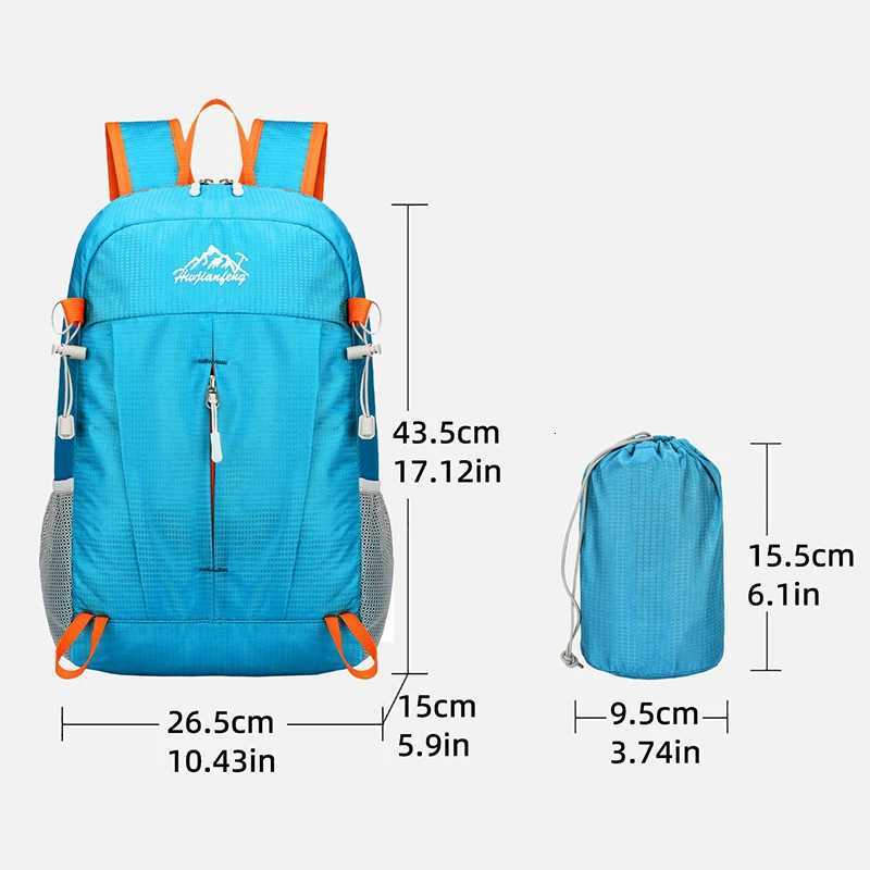 17L Portable Foldable Backpack Folding Mountaineering Bag Ultralight Outdoor Climbing Cycling Travel Knapsack Hiking Daypack H251029