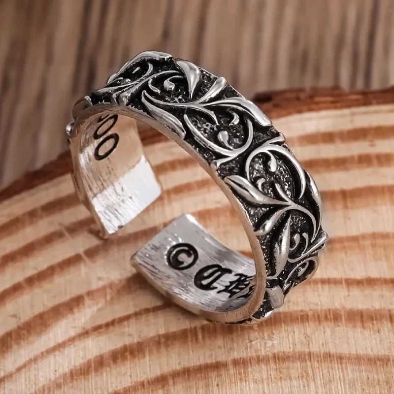 Vintage open style personalized design eternal ring for couplesW251030