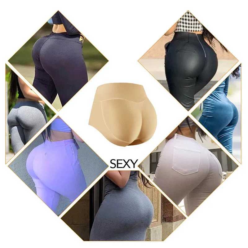 Women Body Shaper Buttocks Padded Panties MidWaist Hip Pad Fake Butt Lifter Underwear With Filling L251030
