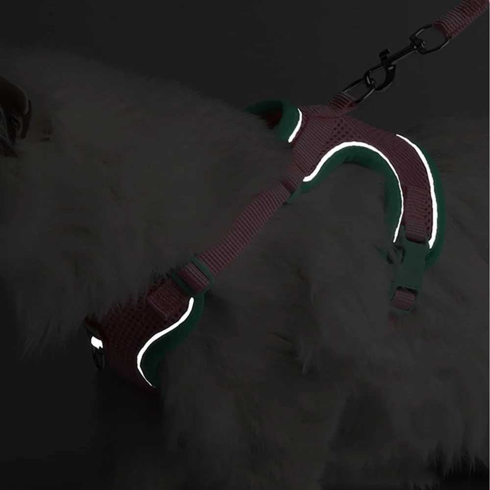 Fashion Pet Harness and Leash Set for Small Dogs Summer Breathable Puppy Dog Vest Harnesses Pinscher Chihuahua mascotas Supplies J251129